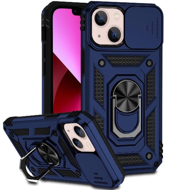 Estuche GANGXUN para iPhone 13 , soporte giratorio 360°, estilo mecánico y magnético
