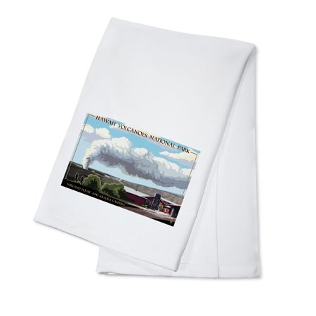 Hawaii Volcanoes National Park, Volcano House (100% Cotton Tea Towel, Decorative Hand Towel, Kitchen and Home)