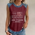 thumbnail image 5 of Hearthz 1776-2026 Freedom 250th Anniversary Shirt Raglan Sleeveless Tank Tops for Women We the People Patriotic Vest American Flag 250th Anniversary USA Shirt Women, 5 of 7