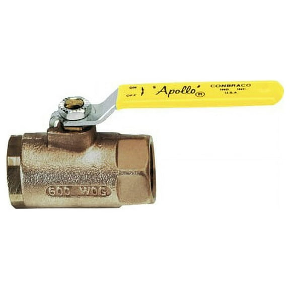 Apollo Valves 1-1/4" FNPT Bronze Ball Valve Inline 7010610