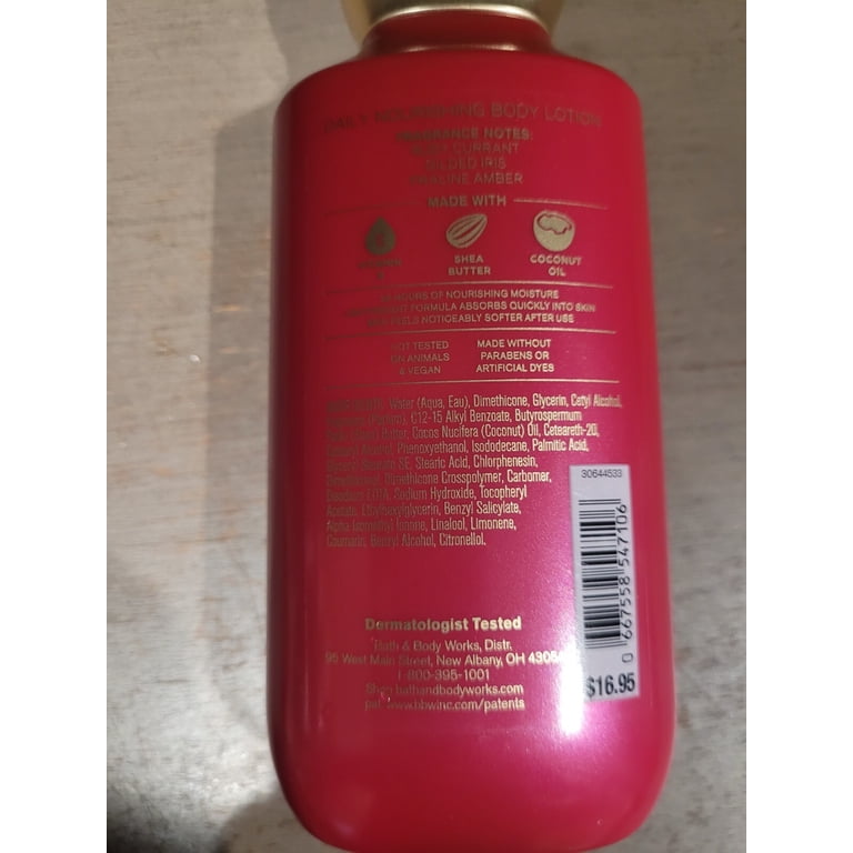 Bath & Body Works Luminous Body Lotion, Ruby Currant Scent, 8 fl