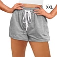 thumbnail image 3 of Qarigey Pantalones cortos Pantalones cortos de color sólido Pantalones de chándal Ropa de verano para vacaciones en la playa Prendas para la parte inferior del cuerpo Gris claro  XXL Qarigey AP010921-10, 3 of 5