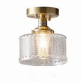 thumbnail image 1 of Home Glass Small Ceiling Light E14 1 Light Brass Ceiling Light Nordic Ceiling Light Bathroom Balcony Indoor Ceiling Light Stairs Entrance Near Ceiling, 1 of 5