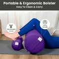 thumbnail image 5 of Sol Living Yoga Bolster Pillow Mini Meditation Cushion Meditation Accessories for Restorative Yoga Meditation Pillow Cotton Yoga Pillow Firm Body Pillow Bolster Pillow for Legs Removable Cover, 5 of 10
