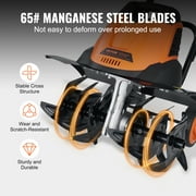 VEVOR 12 Amp Electric Tiller, 18 Tilling Width 3.94 Tilling Depth Corded Electric Tiller/Cultivator, Steel Mn Tines, Rototiller for Garden Lawn Soil Digging