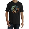 thumbnail image 2 of Mens Cyborg Skull T-Shirt - Cybernetic Bones Short Sleeve Shirt Black 2X-Large, 2 of 3