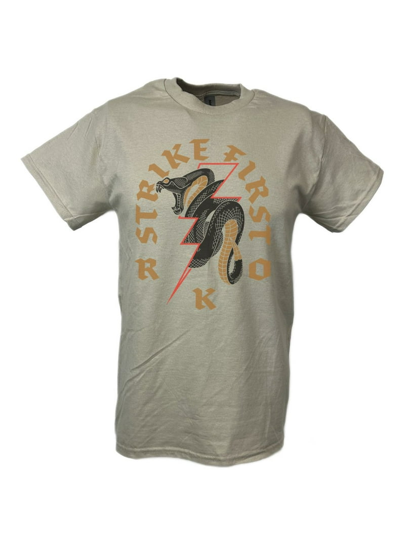 Randy Orton Strike First Viper Bolt Tan T-shirt - Walmart.com, image size:800x1067