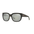 thumbnail image 3 of Costa Del Mar Women's Water Woman II Polarized Square Sunglasses, Matte Black/Copper Silver Mirrored Polarized-580G, 58 mm, 3 of 3
