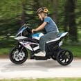 thumbnail image 4 of Gymax 12V Kids Ride on Motorcycle Licensed BMW 3 Wheels Electric Toy w/ Light & Music White, 4 of 9