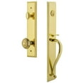 thumbnail image 3 of Grandeur Carsgrwin_Eset_234 Carre Solid Brass Rose Keyed Entry Single Cylinder "S" Grip, 3 of 5