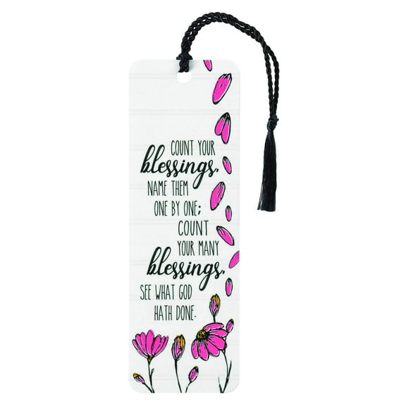 Count Your Blessings Cardstock Tassel Bookmark Pack of 12