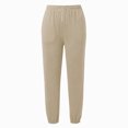 thumbnail image 5 of Women 2 Piece Outfits Sweatsuit Full Zip Hooded Sweatshirt Jacket Jogger Pants Casual Loose Tracksuit Set with Pockets for Workout Jogging Daily Street Going‑out Wear Beige XXL, 5 of 9