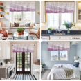 thumbnail image 5 of Pink Coastal Wave Farmhouse Short Window Curtain Valances, Summer Modern Ocean Beach Rod Pocket Kitchen Valances for Living Room Bedroom Bathroom Cafe 42" x 12", 5 of 8