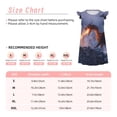 thumbnail image 3 of Vsdgher Robe de Nuit d'Hiver Dragon de Feu pour Filles Manches Courtes à Volants Robe de Nuit Pyjama pour Fête Pyjama-TTG, 3 of 6