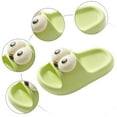 thumbnail image 6 of Staki Toddler Slides Boys Cloud Slides for Kid Shower Slippers Bathroom Pool Sandals Boys Comfy Thick Sole Slippers Summer Non-Slip Beach Shoes(Green,12 Little Kid), 6 of 6