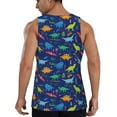 thumbnail image 3 of Gaeub Dinosaurs Adventure Men's Athletic Tank Top, Workout Sleeveless Shirts, Running Tank Tops for Gym, Running, Training - XX-Large, 3 of 9
