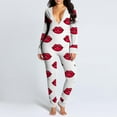 thumbnail image 2 of Women's One-piece Jumpsuit Pajamas With Open Back Convenientapparel & Accessoriesclothingone-piecesjumpsuits & Romperswomens (get It)_Gift Of G, 2 of 3