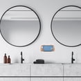 thumbnail image 3 of 2 juegos de jabonera de pared con soporte para baño, drenaje de agua, estante de acero inoxidable, pegatinas sin rastro para niños, 3 of 6