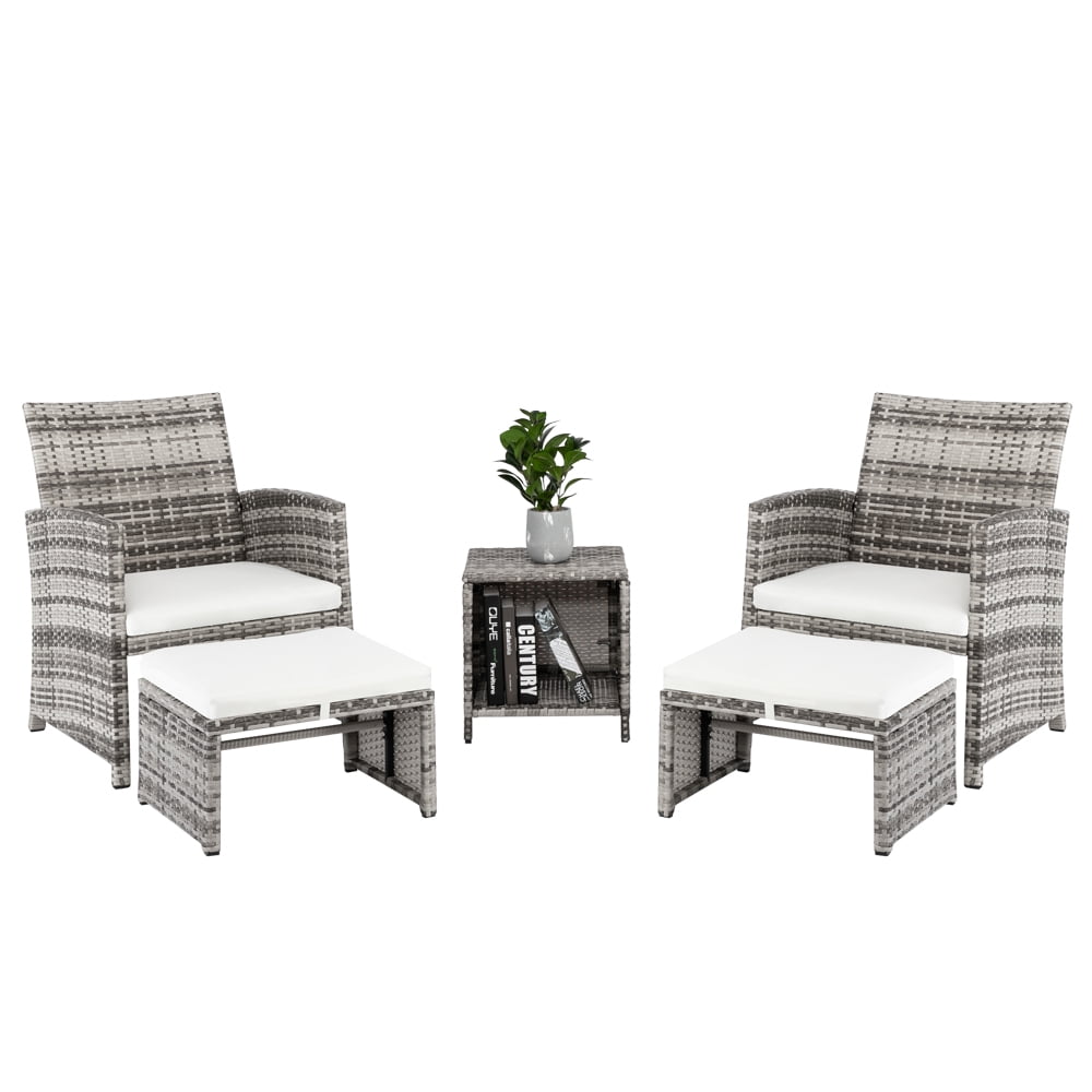 Wicker Rattan Corner Sofa Set Patio Sectional Corner Sofa All Weather