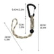 thumbnail image 2 of mfyjkho Mochila Con Gancho Multifuncional Para Exteriores, Cadena De Montañismo, Llavero, Cuerda Antipérdida, Cordón De Emergencia Para Paraguas Con Hebilla Ajustable, 26 Cm, 1 Unidad, 2 of 2