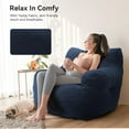 thumbnail image 4 of JESTOP Bean Bag Chairs, Tufted Soft Stuffed with Filler, Fluffy and Lazy Sofa, Cozy Chair for Bedroom Living Room Dorm Apartment, 4 of 6