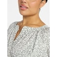 thumbnail image 5 of Terra & Sky Women's Plus Mini Tiered Shirt Dress, Sizes 0X-5X, 5 of 5