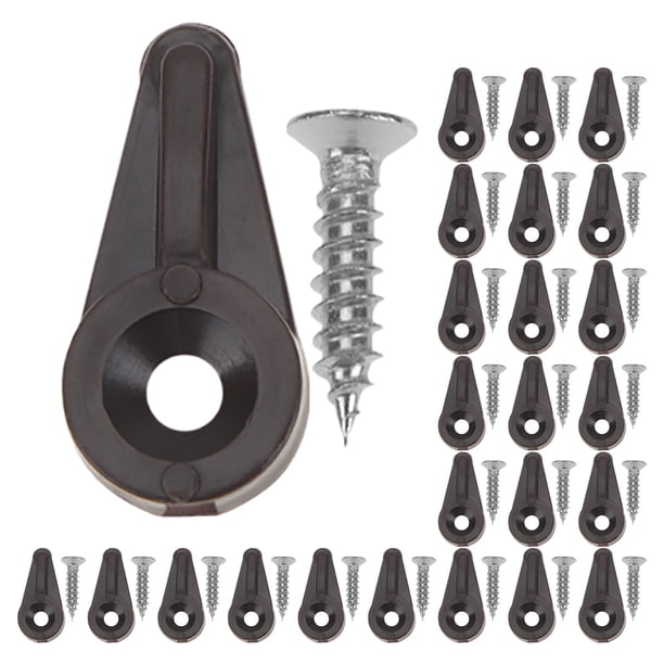 BRIGHTFUFU 50 Uds Clips de retenedor de vidrio Clip de retenedor de vidrio de repuesto Clip de espejo de puerta de gabinete para puertas de gabinete ventanas y espejos