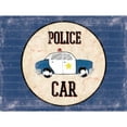thumbnail image 3 of Grey, Jace 14x12 Black Modern Framed Museum Art Print Titled - Police Car Blues, 3 of 5