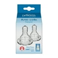 thumbnail image 2 of Dr. Brown's Natural Flow Level 1 Narrow Baby Bottle Silicone Nipple, Slow Flow, 0m+, 100% Silicone Bottle Nipple, 2-Pack, 2 of 17