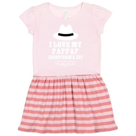 

Inktastic Grandparents Day I Love My Pappap Gift Toddler Girl Dress