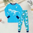 thumbnail image 2 of TOWED22 Toddler Boy Clothes 2 Piece Long Sleeve Graphic Sweatshirt and Joggers Pants Set Fall Winter Casual Outfits Clothing(Sky Blue,6-7 Y), 2 of 5