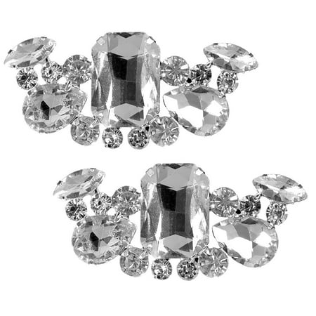 Raindrops 2 Pcs Shoe Accessories Wedding Party Clips Shoes Charms Decor Jewelry Decoration Bride Silver