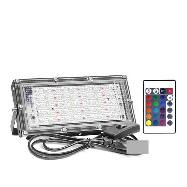 LED RGB Floodlight 50W 100W 150W LED Spotlight Waterproof IP65 Outdoor Projector Lighting With Remote Control ,Wide Application