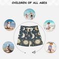 thumbnail image 6 of joogoo Boys Swim Trunks Boho Moon and Star Beach Board Shorts Drawstring Swimsuit 5T, 6 of 6