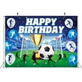 thumbnail image 6 of Soccer Themed Happy Birthday Cool Backdrop Sports Theme Football Field Photography Background for Boys Soccer Theme Birthday Party Decorations Supplies, 6 of 6