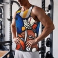 thumbnail image 5 of Pofeuu sport ball Print Men's Workout Tank Tops Sleeveless Muscle Gym Shirt Quick Dry -4X-Large, 5 of 7