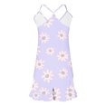 thumbnail image 4 of Tnhcen Fashion Silk Pajamas for Women Casual Print Ruffled Camisole Pjs with Spaghetti Straps Soft Summer Homewear XS-2XL, 4 of 5