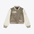 thumbnail image 4 of Women's Mitchell & Ness  Tan Detroit Lions Full-Snap Varsity Jacket, 4 of 7