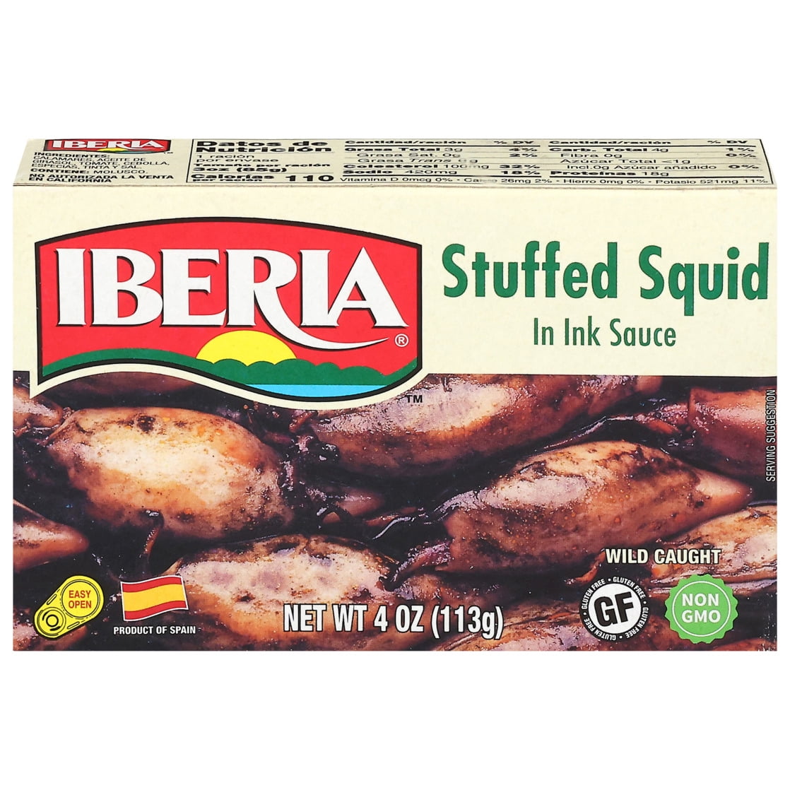 Iberia Stuffed Squid in Ink Sauce 4 oz