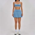 thumbnail image 6 of xfsWaSs Women's Tennis Skirt with Built-In Shorts High Waist 4-Way-Stretch Running Tennis Skirts Lightweight Slim Fit Athletic Golf Skorts, 6 of 7