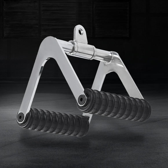 Peggybuy Cable Machine Attachments Fitness Pull Down Handle Solid V Shaped Press Down Bar