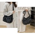 thumbnail image 2 of Sunyuer Washed Denim Crossbody Bag for Women, Large Capacity Multi Pocket Casual Shoulder Handbag, Vintage Adjustable Strap Messenger Purse, Trendy Daily Hobo Bag, 2 of 7