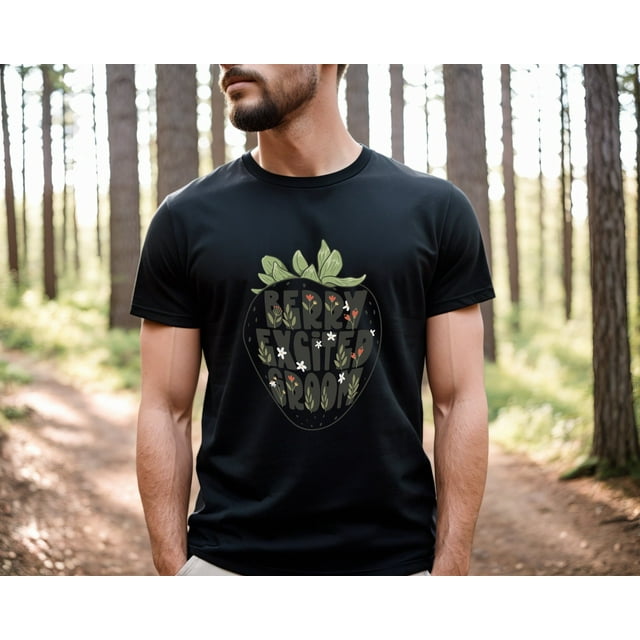 Strawberry T-Shirt Assorti pour Mariée et Mari, Mr et Mrs Newl - comme sur l'Image - TG
