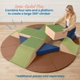 thumbnail image 5 of ECR4Kids SoftZone Adventurer's Summit Slide Climber, Foam Playset, Earthtone, 4-Piece, 5 of 9