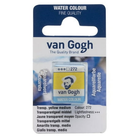 UPC: 8712079419103 | Royal Talens Van Gogh Watercolor Paint Half Pan Transparent Yellow Green 272
