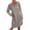Gray, variant on Lindreshi Fall Dresses for Women Homecoming Dresses Fashion Womens Sexy Solid Cold Shoulder Long Sleeve V-Neck Regular Dress