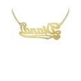 thumbnail image 2 of 14K Gold  Plain Name Plate Necklace | Style #85, 2 of 4