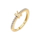 thumbnail image 2 of Anillo de plata de ley S925 con microincrustaciones de letras europeas y americanas, anillo de circonita con 26 letras en inglés, apertura ajustable, 2 of 5