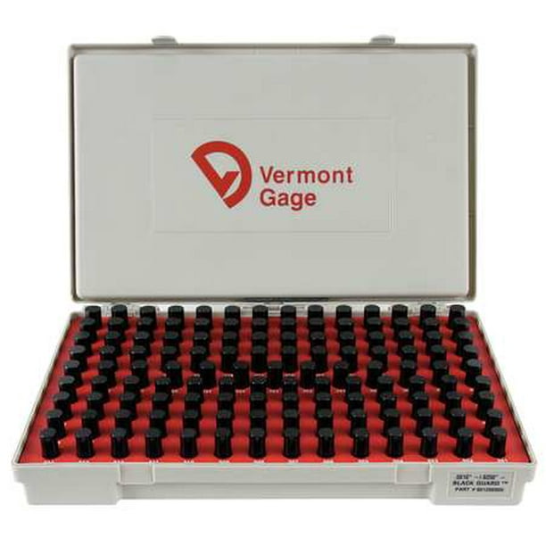 VERMONT GAGE Plug Gage Set,Minus,0.5010.625",Black 901200600 Walmart