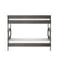 thumbnail image 4 of Max & Lily Twin over Twin Bunk Bed, Farmhouse Solid Wood Bunk Beds for Kids, Driftwood, 4 of 11
